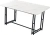 Sweiko 140x80cm Schwarz Esstisch mit 4 Stühlen Set,Moderne Produktbild-Vorschau 16