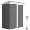 Outsunny Metall Gerätehaus 1,36m² 161 x 95 x 181cm Produktbild-Vorschau 1