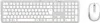A white wireless keyboard and mouse set on a white background. Anteprima dell’immagine prodotto