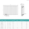 EMKE Design Paneelheizkörper Horizontal 630x850mm 603W Produktbild-Vorschau 7