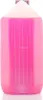 A pink liquid in a translucent plastic bottle with a white cap. Produktbild-Vorschau