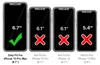 A size chart showing different iPhone models and indicating which one a phone case fits. Náhľad obrázku produktu