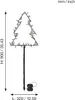 Dekoracja ogrodowa choinka Led SPIKY 90 cm na baterie Podgląd zdjęcia produktu 7