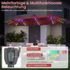 COSTWAY Parasol double 370x200 cm avec pied, parasol de Voir les images du produit 4