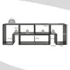 A diagram showing the dimensions of a modular shelving unit. Náhled obrázku produktu