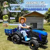 24V Kinder Elektrotraktor mit Anhänger, 400W Motor, 9Ah Produktbild-Vorschau 5