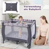 COSTWAY 3 w 1 - śpiworek, łóżeczko turystyczne na kółkach, Podgląd zdjęcia produktu 6