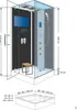Dampfdusche Duschtempel Sauna Dusche Duschkabine D38-13R3 Produktbild-Vorschau 4
