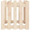 vidaXL Pflanzkübel Lattenzaun-Design 50x50x50 cm Massivholz Produktbild-Vorschau 5