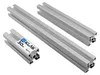 KLAK 30 - Aluprofil 30x30mm Nut 8 Aluminium Systemprofil Produktbild-Vorschau 1