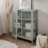 Kommode Vitrine Milton | Mintgrün | 80 cm x 101,5 cm x 40 Produktbild-Vorschau 12
