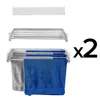 2x nástěnný oděvní kůň se skládacím mechanismem, prostorově Náhled obrázku produktu 1