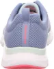 The back view of a blue women's sneaker. Produktbild-Vorschau