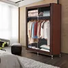 Armadio pieghevole Intirilife 108x45x170 cm in MARRONE Anteprima dell’immagine prodotto 4