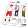 Strih Burda 9354 - Detské šortky, nohavice, vreckáče Náhľad obrázku produktu 1