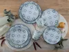 CreaTable, 17850, Yara Blau, Kombiservice 16-tlg, Steingut Produktbild-Vorschau 3