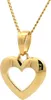 Gold Anhänger Herz  mit Goldkette massiv 333 - 8 Karat Gold Produktbild-Vorschau 1