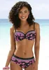LASCANA Bügel-Bikini-Top Bohemian schwarz-pink Größe 36 Cup Produktbild-Vorschau 2