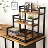 Schodišťový regál Vicco Fyrk Rustikální dub 33 x 34 cm se 3 Náhled obrázku produktu 5