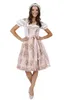 Dirndl Rosalia 60er Länge rose 36 Produktbild-Vorschau 3