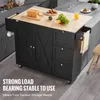 Kuchyňský ostrůvek VEVOR, pojízdný vozík 143 cm s dřevěnou Náhled obrázku produktu 5