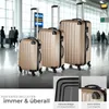 Three suitcases of varying sizes are displayed in an airport terminal. Náhled obrázku produktu