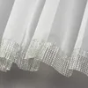 Balkongardine Lang Gardine aus Voile mit Kräuselband Gipüre Produktbild-Vorschau 3