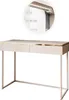 A vanity table with a mirror above it, set against a white background. Produktbild-Vorschau