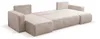 VENASI Wohnlandschaft mit Schlaffunktion Luna U, Beige Produktbild-Vorschau 7