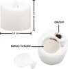 A product image showing LED tea lights with dimensions and battery information. Produktbild-Vorschau