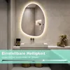 GIMBELEN Asymmetrischer Badspiegel mit Beleuchtung 75 × 55 Produktbild-Vorschau 6
