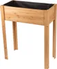 A wooden raised garden bed with a black liner, shown against a white background. Anteprima dell’immagine prodotto