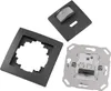 Three components of a motion detector are laid out on a white background. Produktbild-Vorschau