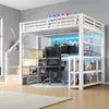 Flieks Etagenbett 140x200cm mit Schreibtisch und Produktbild-Vorschau 4