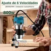 800W Kantenfräse Electric Hand Holz Oberfräse 15tlg Produktbild-Vorschau 4