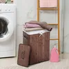 Kosz na pranie HOMCOM Slim z pokrywką, 72 l, pojemnik na Podgląd zdjęcia produktu 2