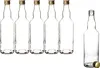 BigDean 6x Glasflaschen 500ml mit Schraubverschluss in Gold Produktbild-Vorschau 2