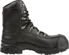 A black work boot is shown against a white background. Produktbild-Vorschau