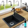Rein Schwarz LINDBERGH® Antibakterielle Granit Spüle Produktbild-Vorschau 1