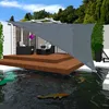Voile d'ombrage Kawir Gris XXXL 8x8x8m HDPE Voir les images du produit 11