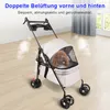 Hundebuggy Hundewagen mit Meshfenster, Klappbar mit 2 Produktbild-Vorschau 11