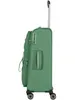 A side view of a green suitcase on a white background. Produktbild-Vorschau