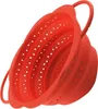 Kochblume Faltsieb M rot Silikon, Edelstahl 22929.04 Produktbild-Vorschau 2