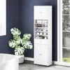 COSTWAY szafka łazienkowa z szufladą, 180 cm szafka z 4 Podgląd zdjęcia produktu 7