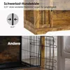 Hundekäfig Tierkäfig mit Schiebetür, Hundebox Hundehaus mit Produktbild-Vorschau 8