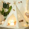 Dětský stan Tipi, vnitřní a venkovní stan na hraní, plátěný Náhled obrázku produktu 9