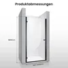 SONNI Dusche Nischentür 100x195cm,  Duschtür mit Scharnier, Produktbild-Vorschau 9