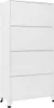 A tall, white metal cabinet with four doors. Produktbild-Vorschau