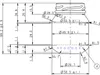 Technical drawing with dimensions for a glass jar. Produktbild-Vorschau