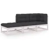 vidaXL 3-tlg. Garten-Lounge-Set mit Kissen Kiefer Produktbild-Vorschau 1